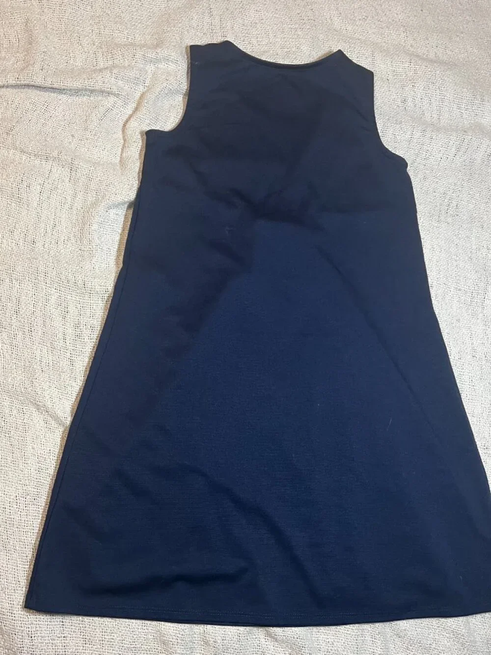 The Children's Place Girls Navy Blue Sleeveless Knit Dress Size L (10/12) - Picture 2 of 3